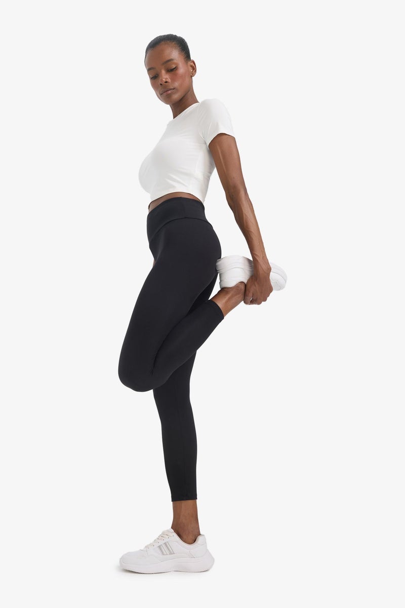 DeFacto Black Woman DeFactoFit Sports Leggings Casual - Image 3